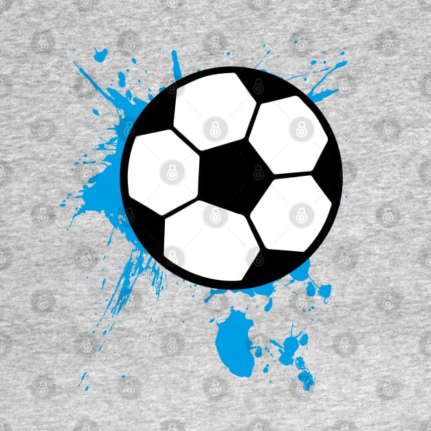 Soccer Splash Boy Blue Player by Shirtbubble